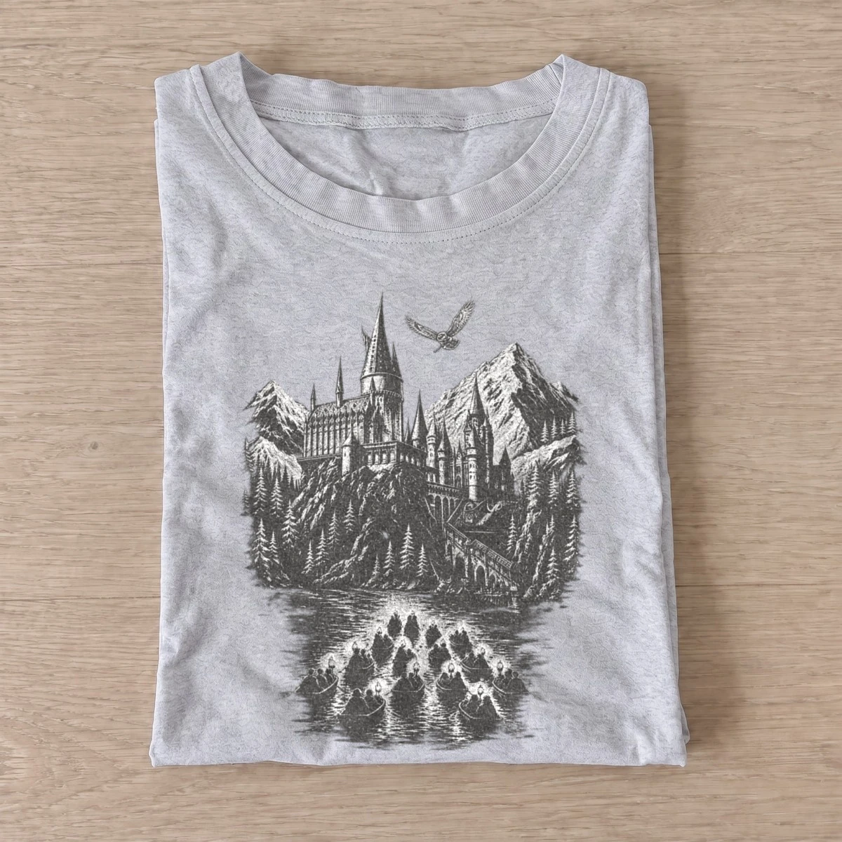 Mountain castle graphic t shirt gray20mountain castle.webp
