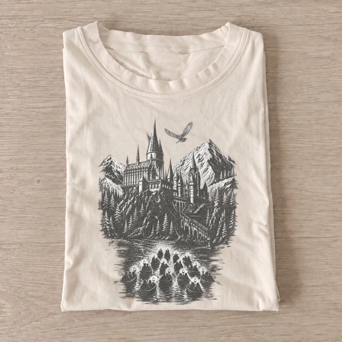 Mountain castle graphic t shirt sand20mountain castle.webp