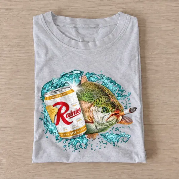 Mountain fresh trout fishing t shirt gray20mountain20fresh20trout.webp