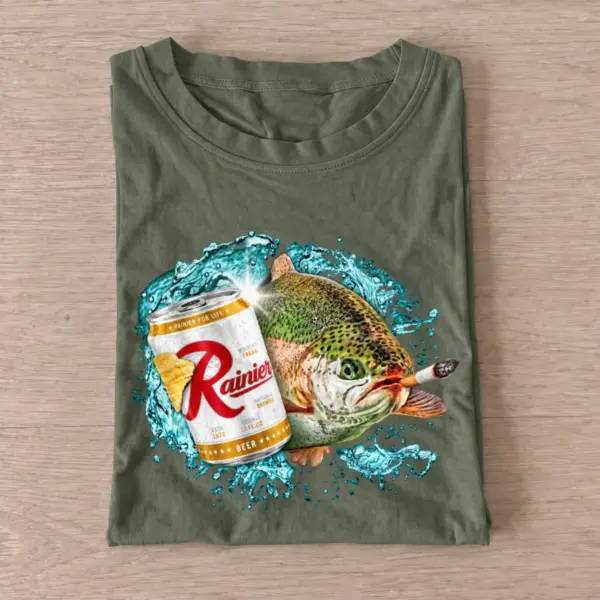 Mountain fresh trout fishing t shirt olive20mountain20fresh20trout.webp