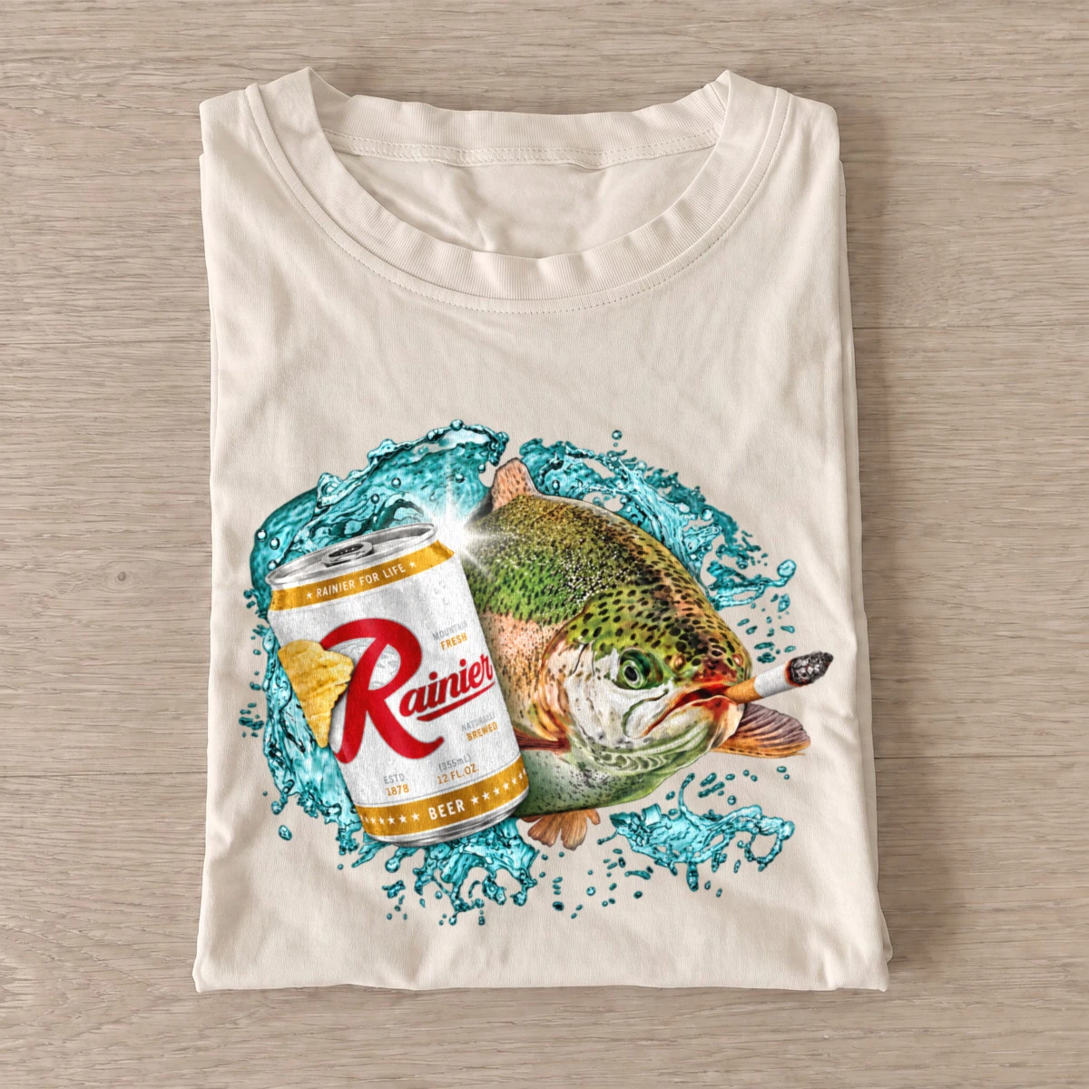 Mountain fresh trout fishing t shirt sand20mountain20fresh20trout.webp