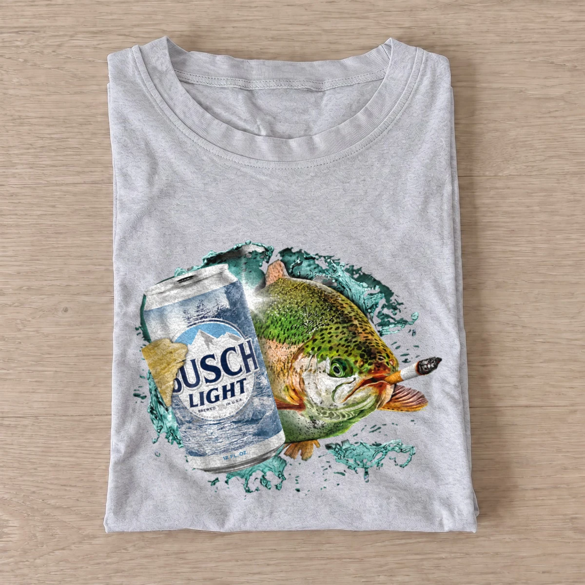 Mountain lager trout t shirt gray20mountain lager trout.webp