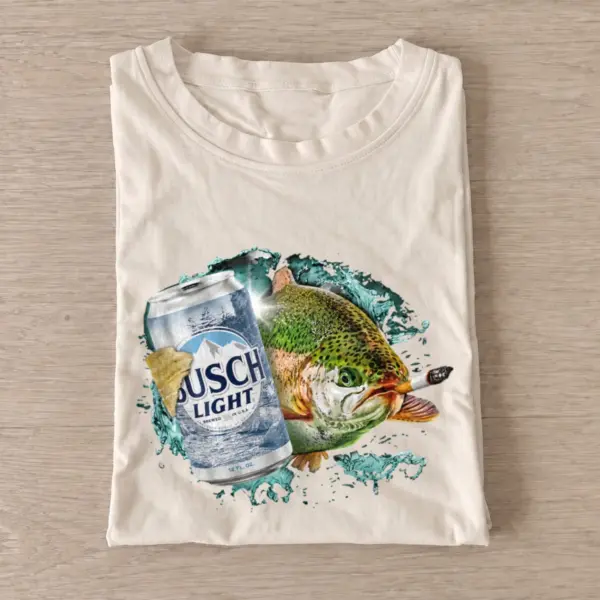Mountain lager trout t shirt sand20mountain lager trout.webp