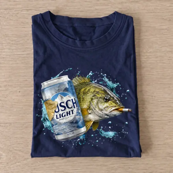 Mountain lager walleye t shirt navy20mountain lager walleye.webp