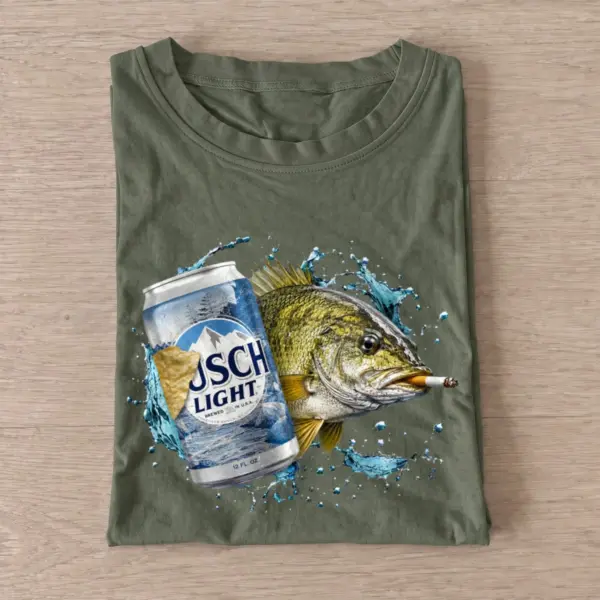 Mountain lager walleye t shirt olive20mountain lager walleye.webp