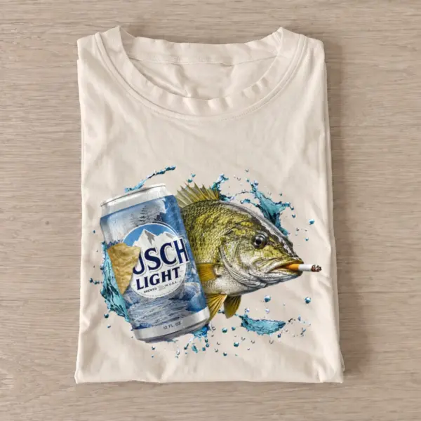 Mountain lager walleye t shirt sand20mountain lager walleye.webp