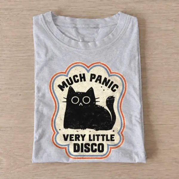 Much panic very little disco cat t shirt gray20panic disco cat.webp