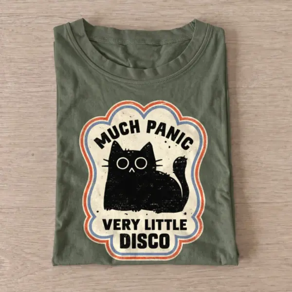 Much panic very little disco cat t shirt olive20panic disco cat.webp