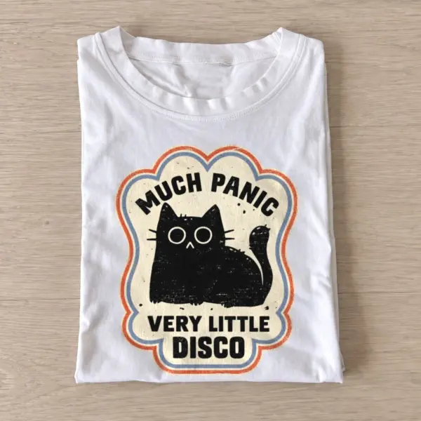 Much panic very little disco cat t shirt white20panic disco cat.webp