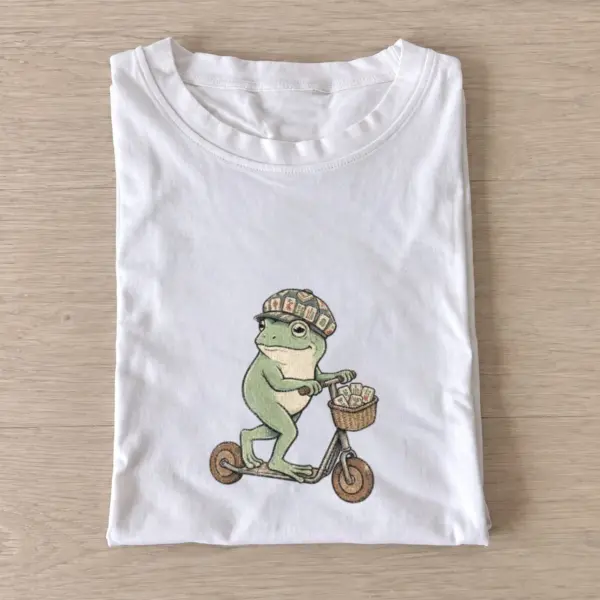 Mushroom scooter frog t shirt white20mushroom scooter frog.webp
