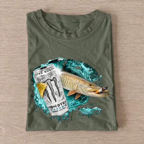 Muskie energy t shirt olive20muskie energy.webp
