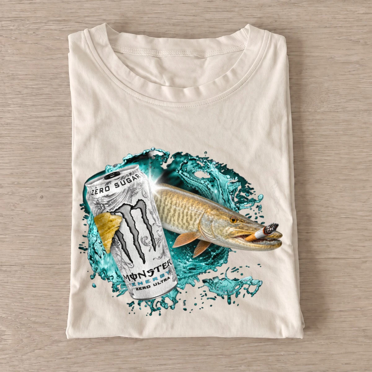 Muskie energy t shirt sand20muskie energy.webp