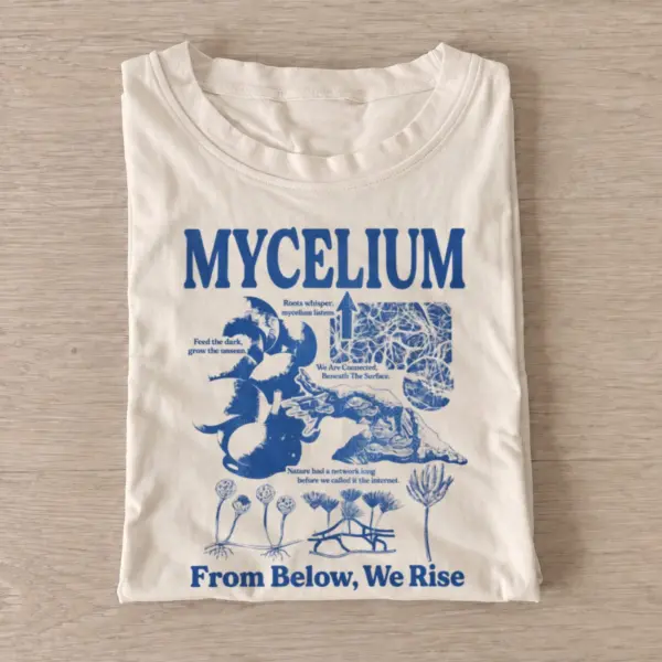 Mycelium from below we rise t shirt sand20mycelium rise.webp