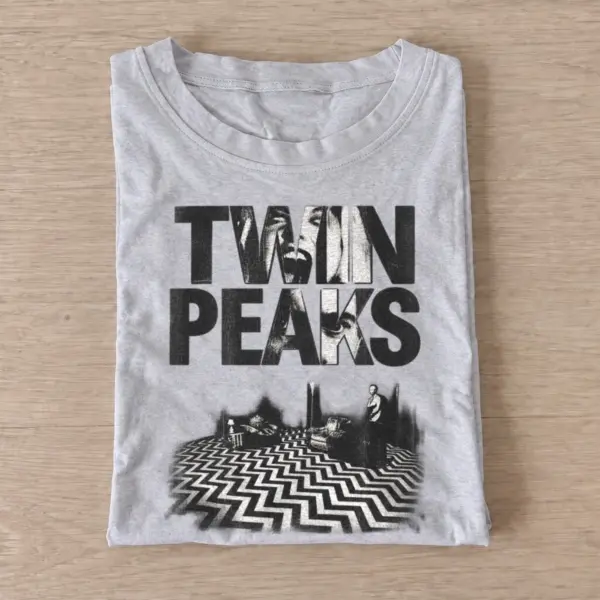 Mysterious mountain town graphic t shirt gray20mysterious mountain town.webp