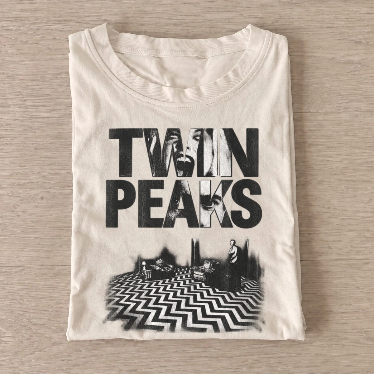 Mysterious mountain town graphic t shirt sand20mysterious mountain town.webp