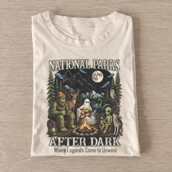 National parks after dark campfire legends t shirt sand20parks after dark.webp