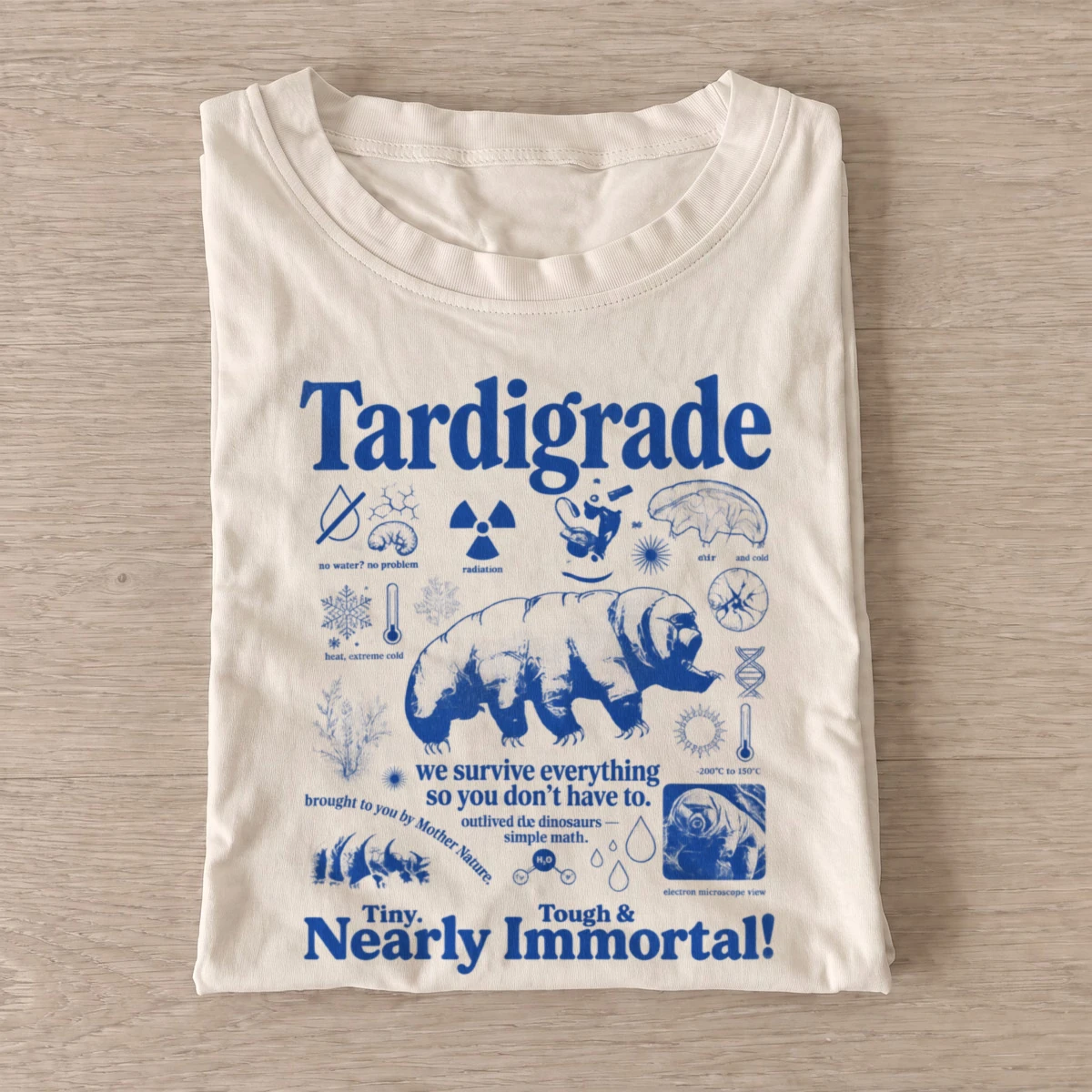 Nearly immortal tardigrade t shirt sand20nearly immortal tardigrade.webp
