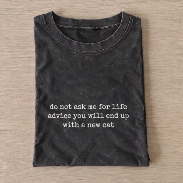 New cat advice vintage t shirt washed20black20new cat advice.webp