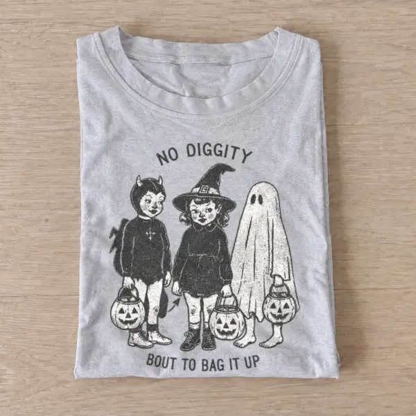 No diggity bout to bag it up halloween t shirt gray20bag it up.webp