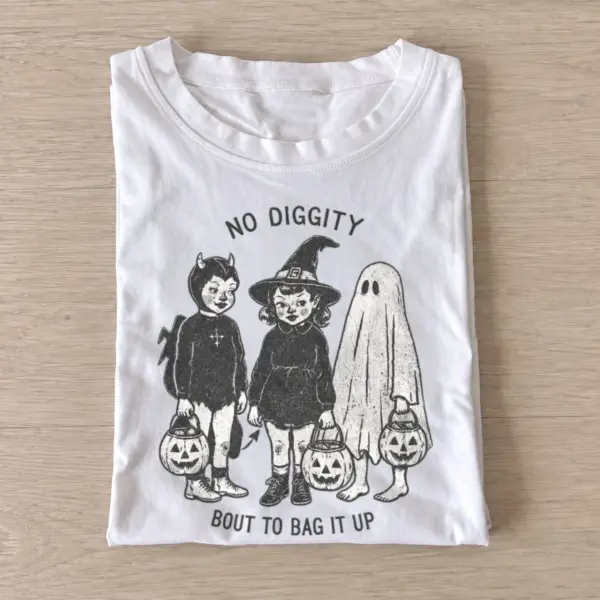 No diggity bout to bag it up halloween t shirt white20bag it up.webp