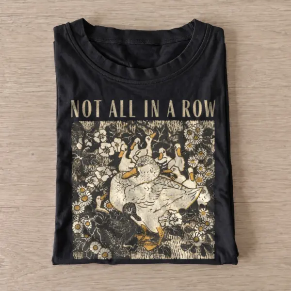 Not all in a row ducks t shirt black20not all here.webp