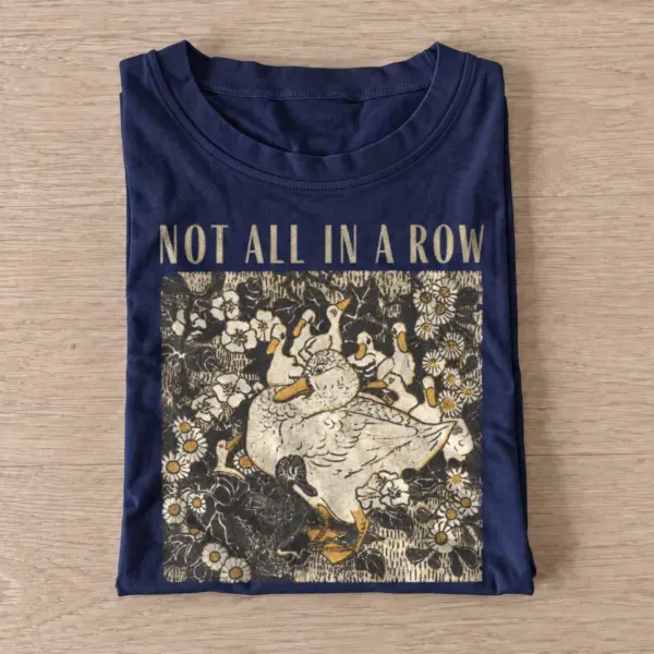 Not all in a row ducks t shirt navy20not all here.webp