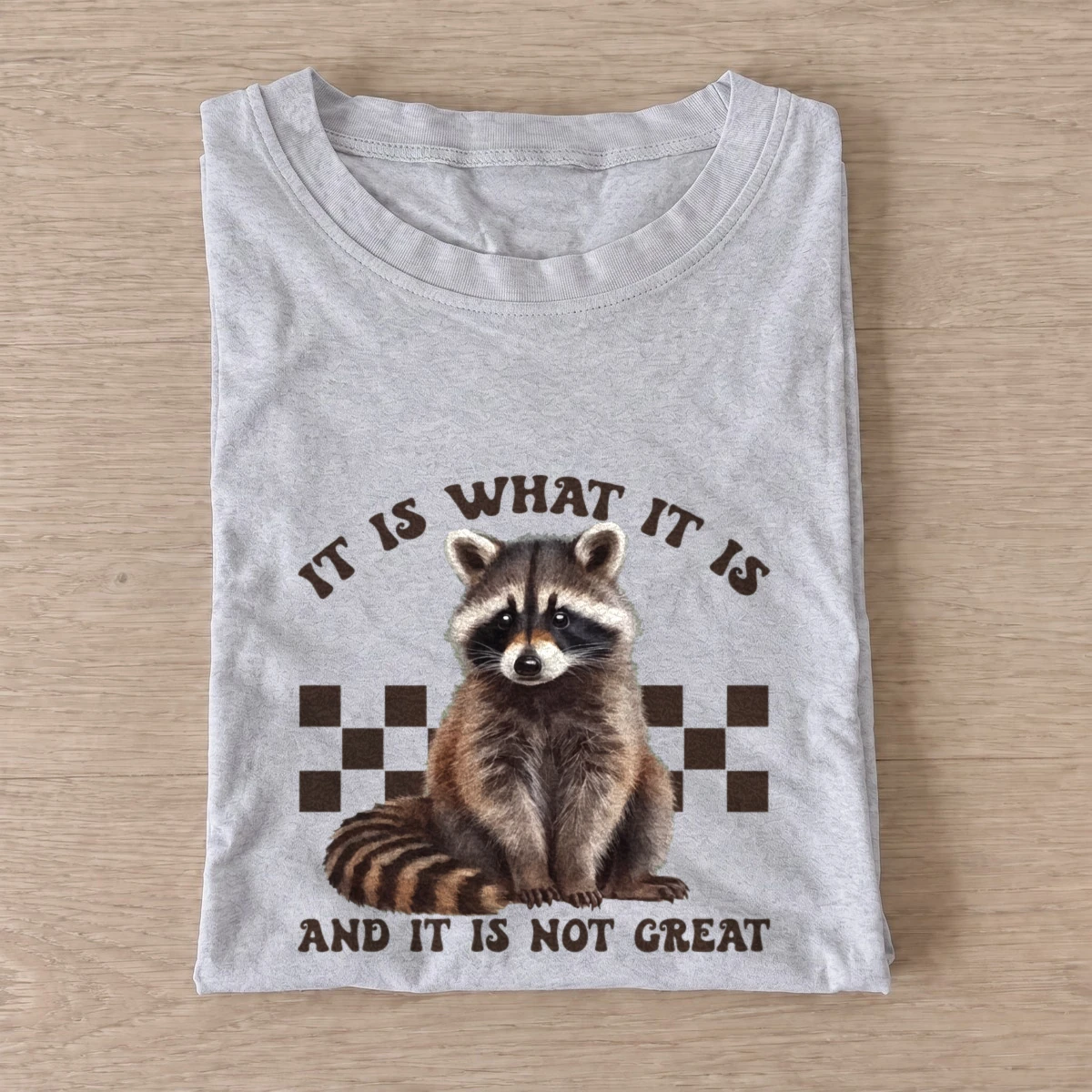 Not great raccoon t shirt gray20not great raccoon.webp