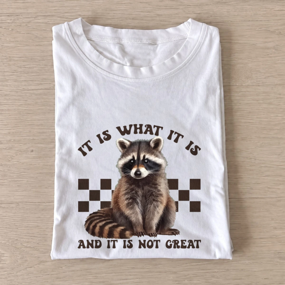 Not great raccoon t shirt white20not great raccoon.webp