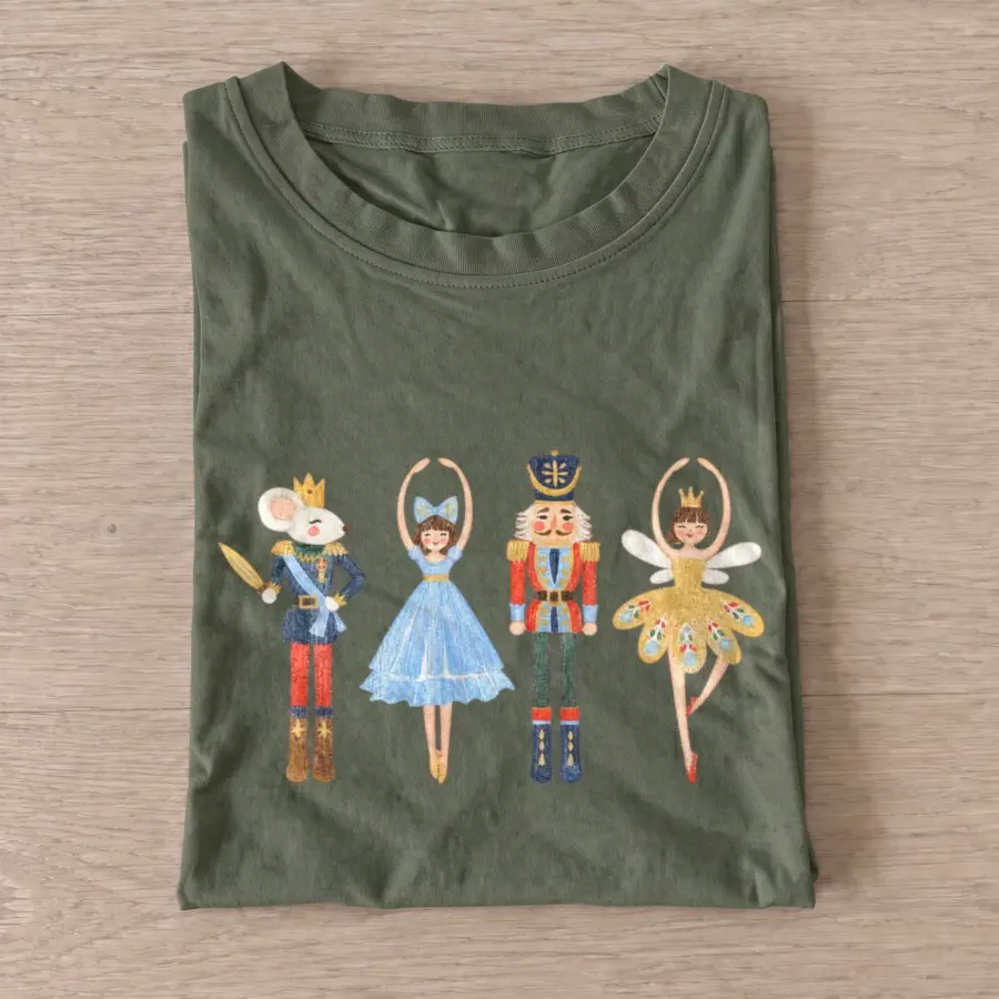 Nutcracker ballet characters t shirt olive20nutcracker ballet.webp