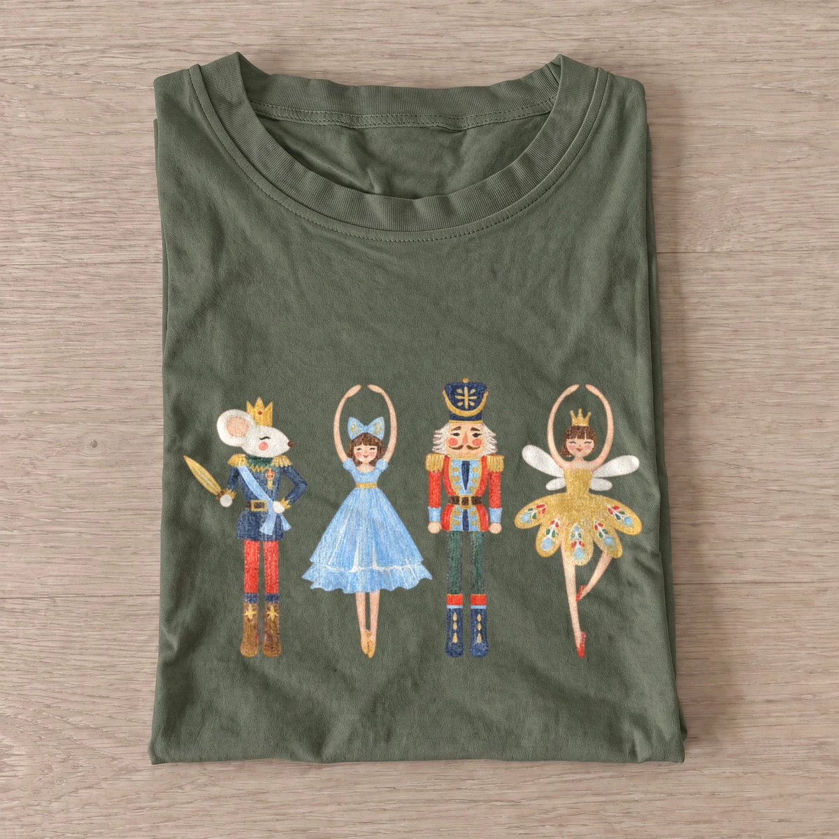 Nutcracker ballet characters t shirt olive20nutcracker ballet.webp