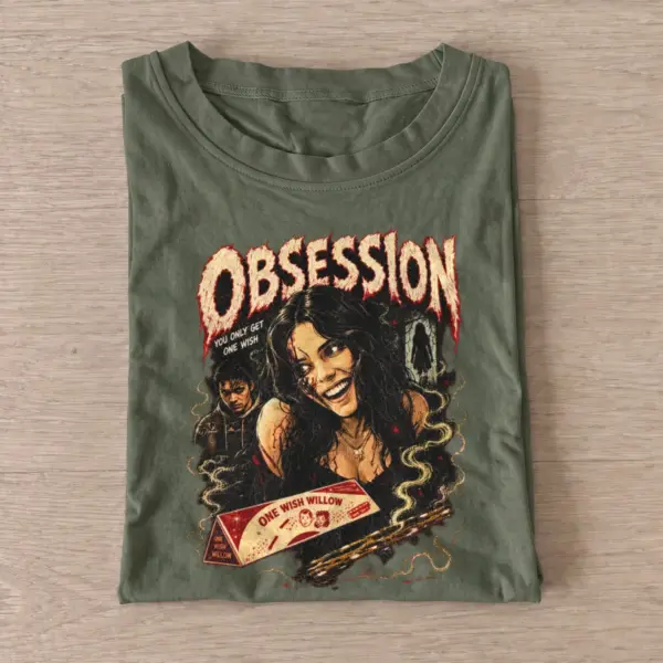 Obsession horror wish poster t shirt olive20horror wish poster.webp