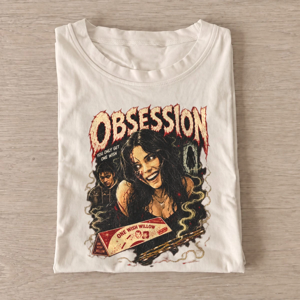 Obsession horror wish poster t shirt sand20horror wish poster.webp