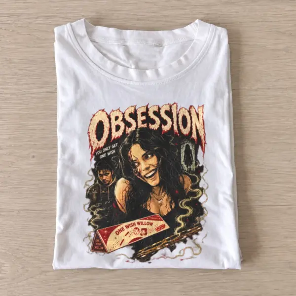 Obsession horror wish poster t shirt white20horror wish poster.webp