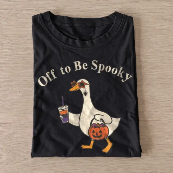 Off to be spooky coffee goose t shirt black20spooky coffee goose.webp