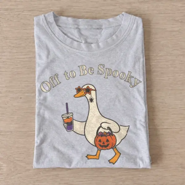 Off to be spooky coffee goose t shirt gray20spooky coffee goose.webp