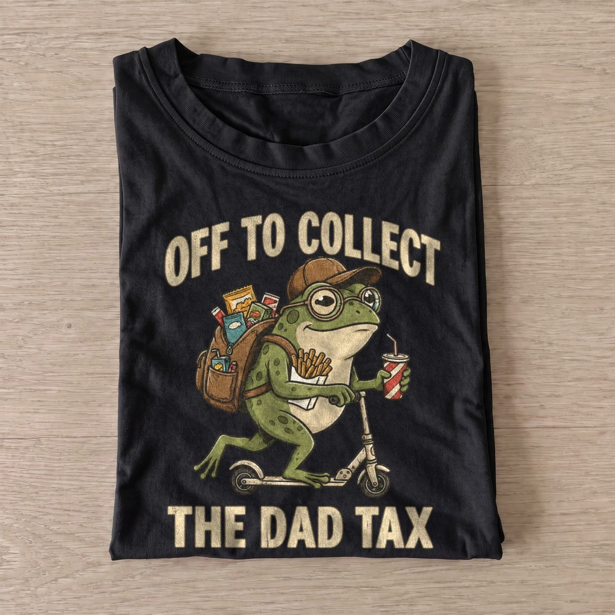 Off to collect the dad tax frog t shirt black20dad tax frog.webp