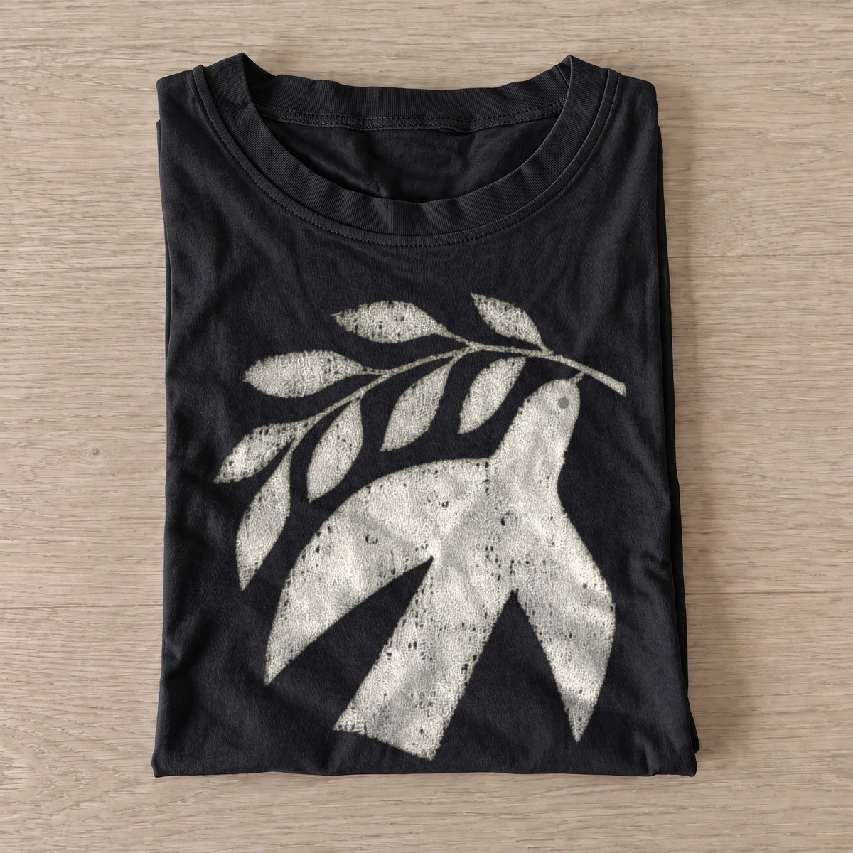 Olive branch dove t shirt black20olive branch dove.webp