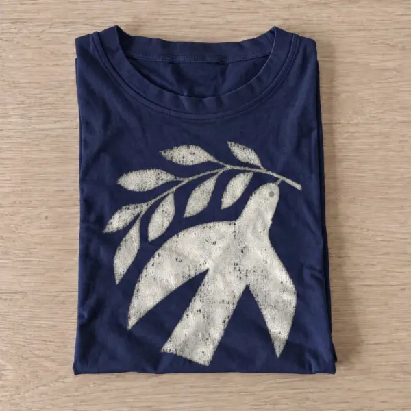 Olive branch dove t shirt navy20olive branch dove.webp