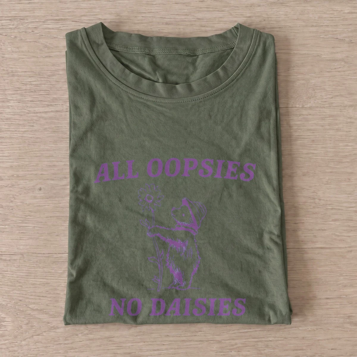 Oopsies daisy opossum t shirt olive20oopsies daisy opossum.webp