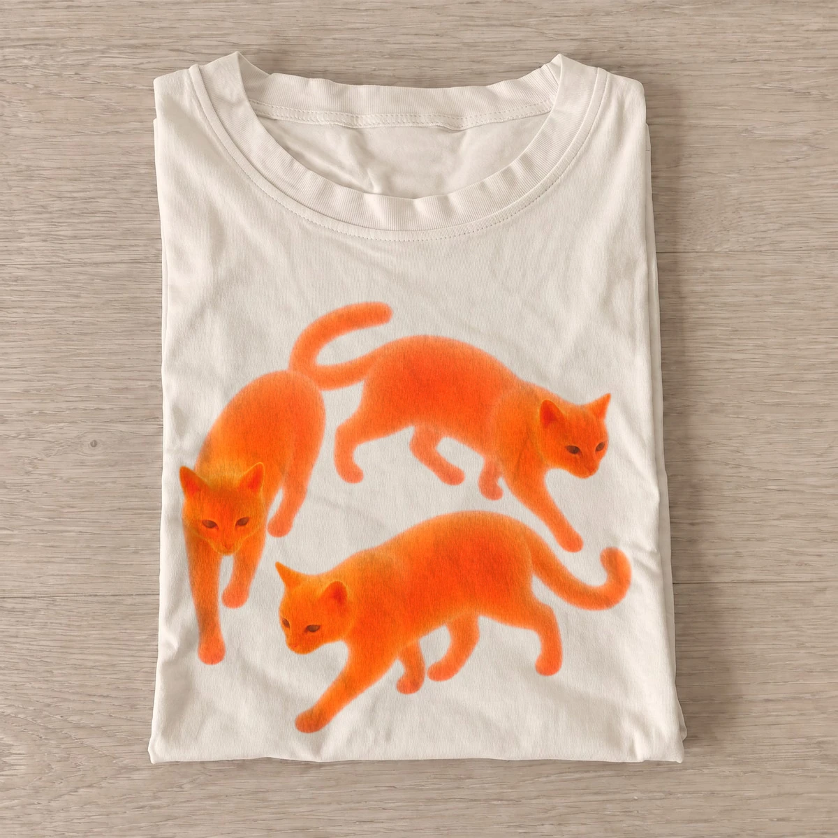 Orange cat trio t shirt sand20orange cat trio.webp