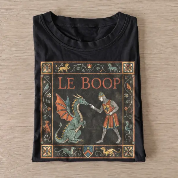 Ornamental le boop dragon medieval graphic t shirt black20ornamental dragon boop.webp