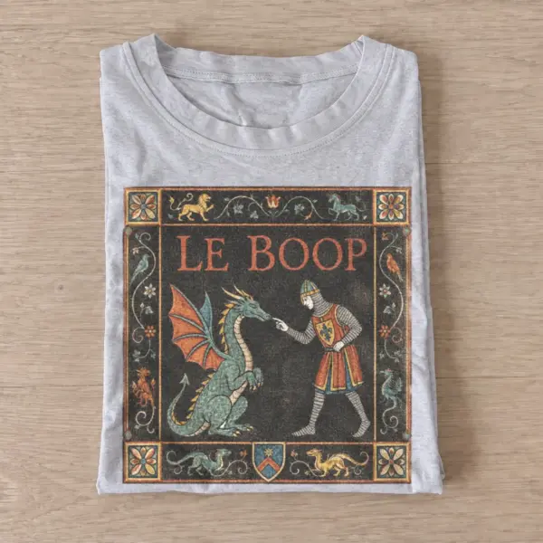 Ornamental le boop dragon medieval graphic t shirt gray20ornamental dragon boop.webp