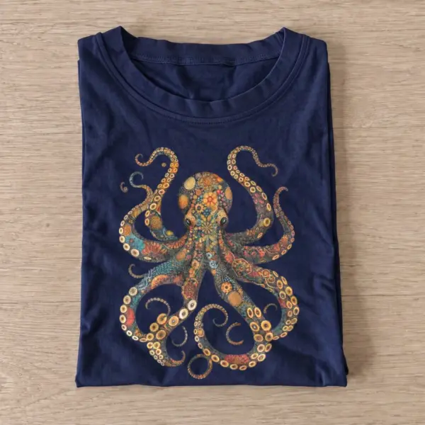 Ornamental octopus t shirt navy20ornamental octopus.webp