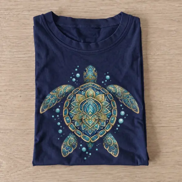Ornamental sea turtle t shirt navy20ornamental sea turtle.webp