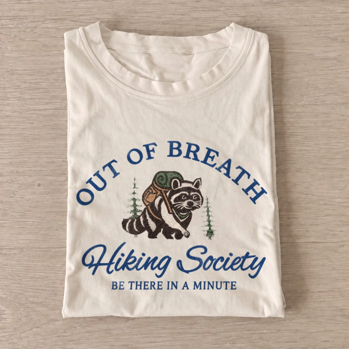 Out of breath hiking society t shirt sand20out of breath hikers.webp