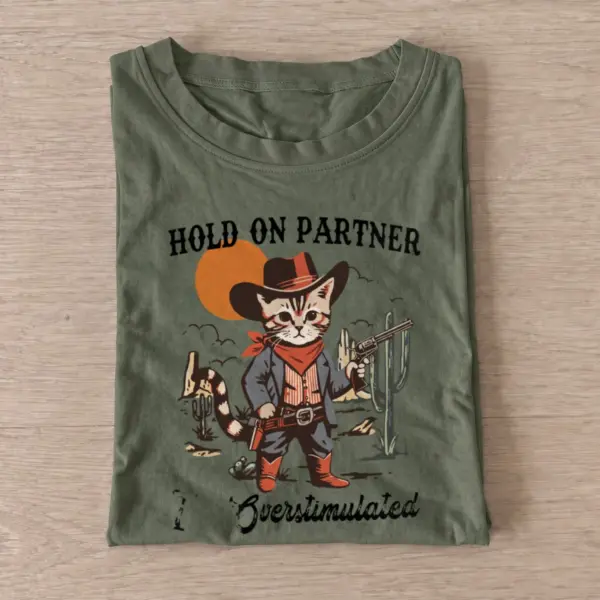 Overstimulated cowboy cat t shirt olive20overstimulated cowboy cat.webp