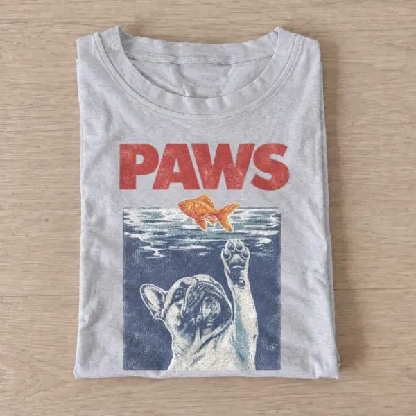 Paws fish hunting cat t shirt gray20fish hunting cat.webp