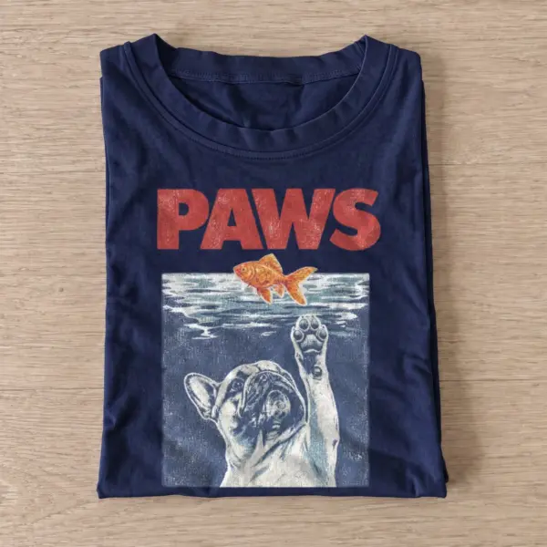 Paws fish hunting cat t shirt navy20fish hunting cat.webp