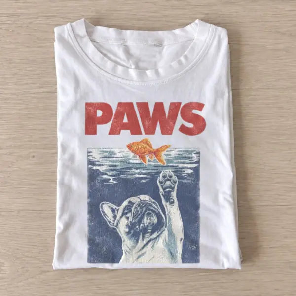 Paws fish hunting cat t shirt white20fish hunting cat.webp