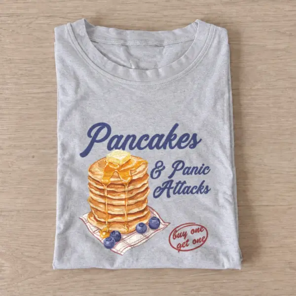 Pancakes panic attacks t shirt gray20pancakes panic attacks.webp